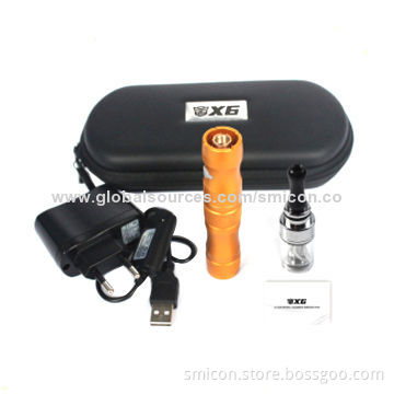 X6 Electronic Cigarette with Perfect Design, 1,300mAh Battery Capacity